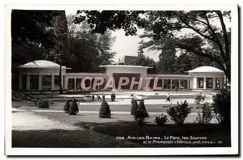 Cartes postales moderne Aix Les Bains Le parc Les sources et le promenoir