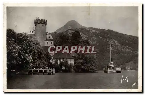 Cartes postales moderne Annecy Le Chateau de Duingt Bateau