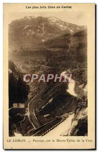 Cartes postales Le Lioran Paysage Sur la Haute Vallee de la Cere