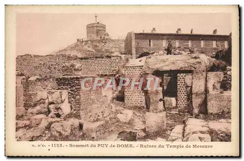 Cartes postales Sommet du Puy de Dome Ruines du Temple de Mercure