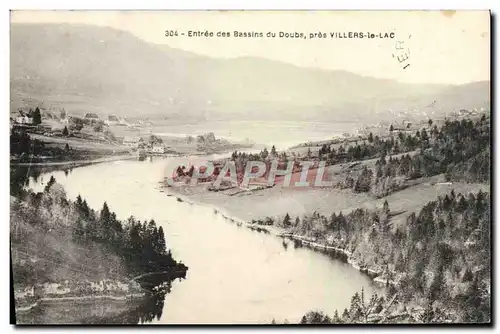 Cartes postales Entree des bassins du Doubs pres Villers le Lac