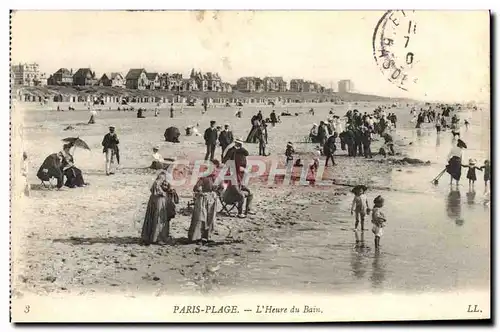 Cartes postales Paris Plage L'Heure du Bain