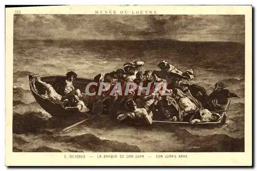 Ansichtskarte AK Delacroix La barque de Don Juan Paris Musee du Louvre