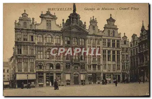 Cartes postales Bruxelles Groupe de Maisons Grand place