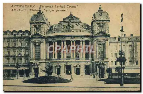 Cartes postales Anvers Theatre lyrique flamand