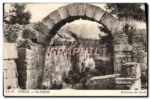 Cartes postales Grece Olympie Environs du Stade