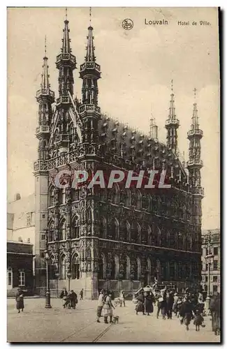 Cartes postales Louvaln Hotel de Ville