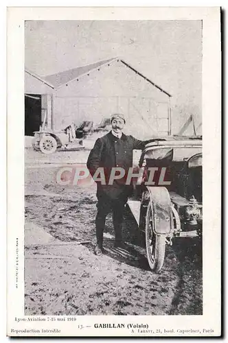 Cartes postales Avion Aviation Gabillan Voisin Lyon Aviation