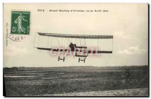 Ansichtskarte AK Avion Aviation Grand meeting d&#39aviation Avril 1910