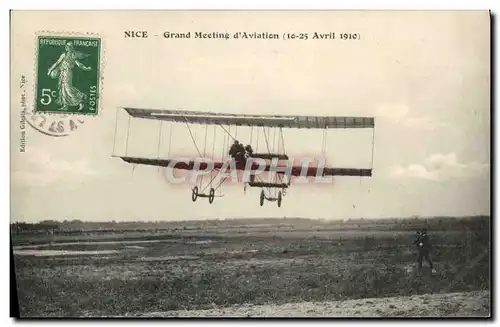 Cartes postales Avion Aviation Grand meeting d&#39aviation Avril 1910