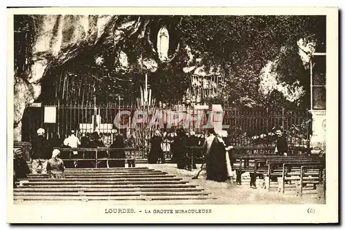 Cartes postales Lourdes La grotte miraculeuse