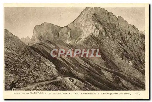 Cartes postales Environs de Bareges Col du Tourmalet Route Carrossable