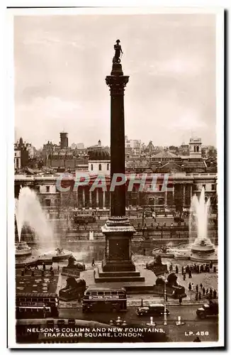 Cartes postales moderne London Nelson Column and new fountains Trafalgar Square