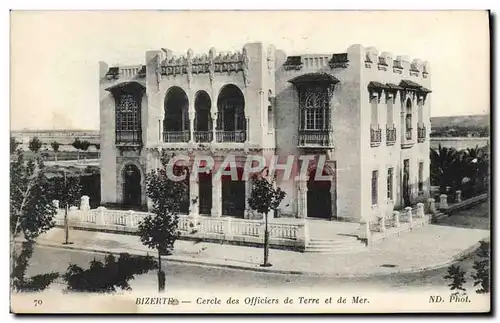 Cartes postales Bizerte Cercle des officiers de Terre et de mer Militaria