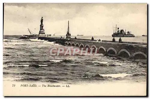 Cartes postales Port Said The breakwater