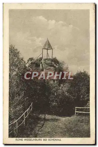 Ansichtskarte AK Ruine Wegelnburg bei Schonau