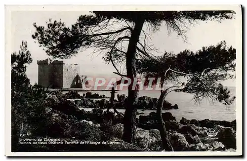 Cartes postales moderne Environs de Cannes Ruines du vieux chateau fortifie de l&#39abbaye de Lerins