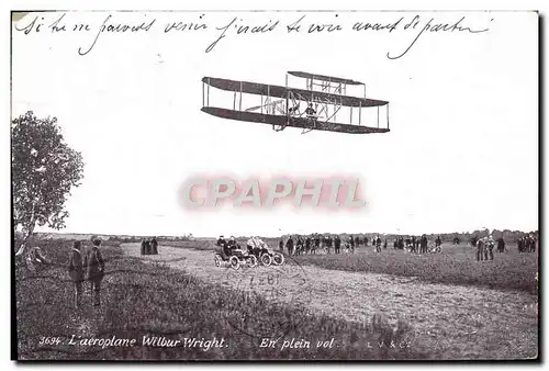 Ansichtskarte AK Avion Aviation Aerodrome Wilbur Wright En plein vol