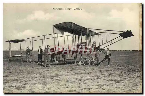 Cartes postales Avion Aviation Aeroplane Henry Farman