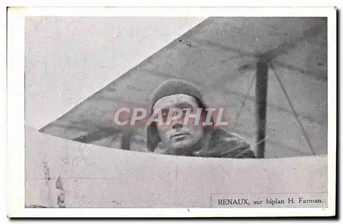 Cartes postales Avion Aviation Renaux sur biplan H Farman