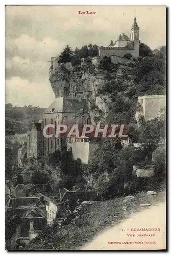 Cartes postales Le Lot Rocamadour Vue Generale