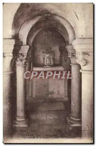 Cartes postales Duravel Eglise romane Vue centrale de la crypte