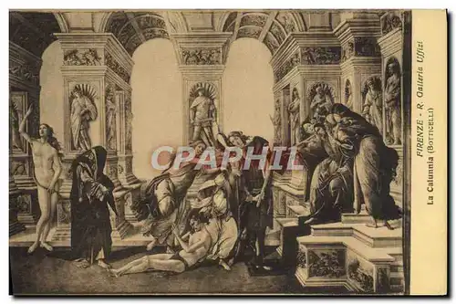 Cartes postales Firenze R Galleria Uffizi La Calunnia Botticelli