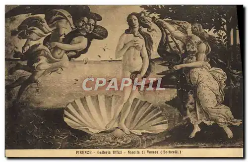 Cartes postales Firenze Galleria Uffizi Nascita di Venere Botticelli