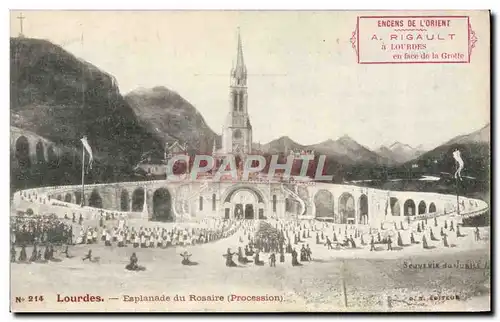 Cartes postales Lourdes Esplanade Du Rosaire