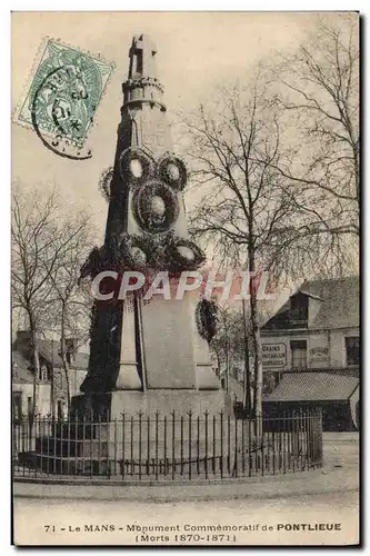 Ansichtskarte AK Le Mans Monument Commemoratif De Pontlieue Militaria