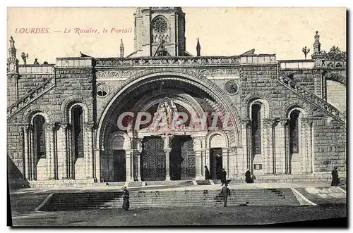 Cartes postales Lourdes Le Rosaire Le Portail