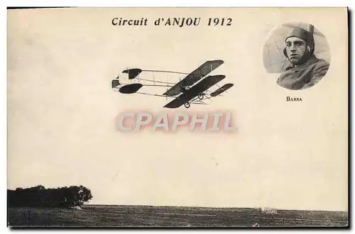 Ansichtskarte AK Avion Aviation Circuit d&#39Anjou 1912 Barra