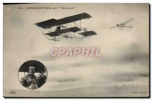 Ansichtskarte AK Avion Aviation Lindpaintner sur Sommer
