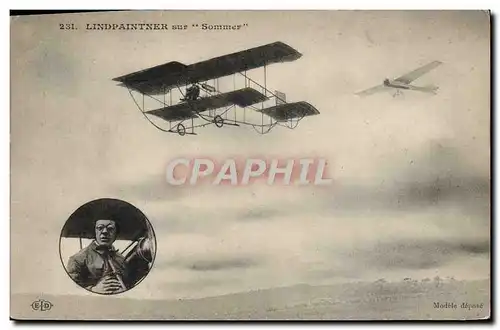 Cartes postales Avion Aviation Lindpaintner sur Sommer