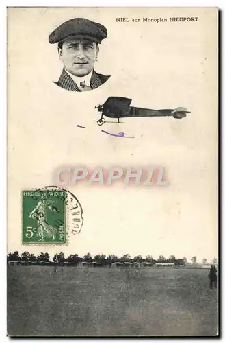 Cartes postales Avion Aviation Niel sur Monoplan Nieuport