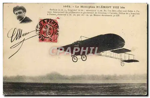Ansichtskarte AK Avion Aviation Monoplan Bleriot VIII