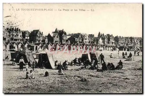 Cartes postales Le Touquet Paris Plage La Plage Et Les Villas