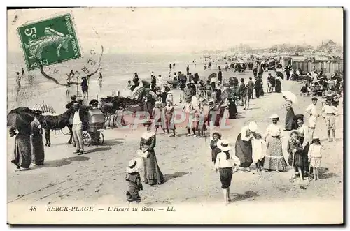 Ansichtskarte AK Berck Plage L&#39Heure Du Bain