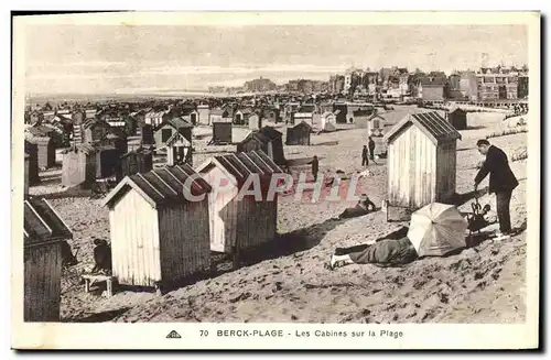 Ansichtskarte AK Berck Plage Les Cabines Sur La Plage