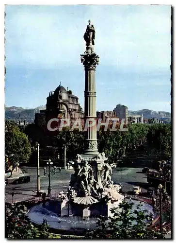 Cartes postales moderne Marseille La Place Castellane Et La Fontaine Cantini