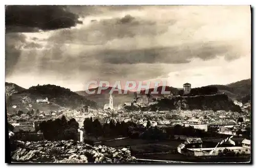 Moderne Karte Lourdes Vue D Ensemble De La Ville Sainte