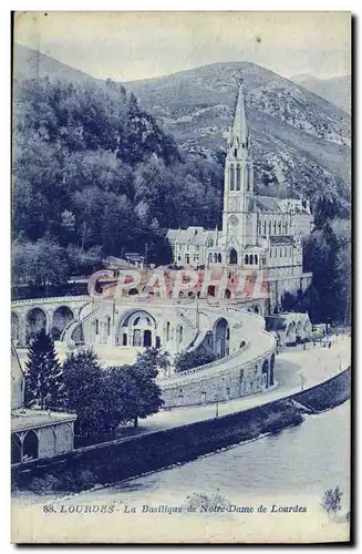 Cartes postales Lourdes La Basilique de Notre Dame De Lourdes