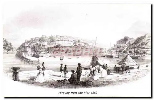 Cartes postales Torquay From The Pier 1850