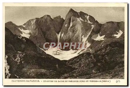 Ansichtskarte AK Cauterets Gavarnie Oulettes de Gaube et precipice Nord du Vigenmale