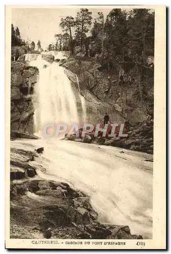 Cartes postales Cauterets Cascade Du Pont D&#39Espagne