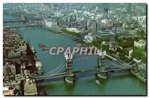Moderne Karte Aerial View Of Tower Bridge And The City Of London