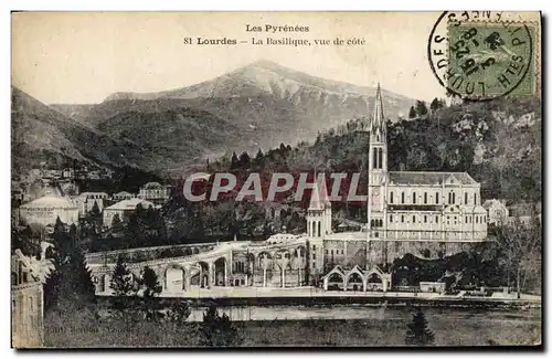 Cartes postales Les Pyrenees Lourdes La Basilique