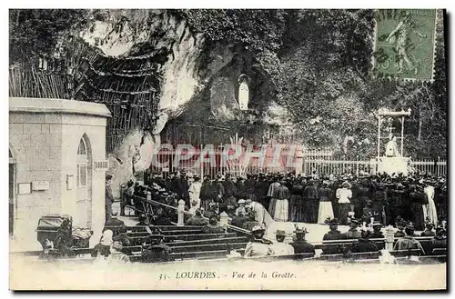 Cartes postales Lourdes Vue De La Grotte