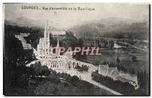 Cartes postales Lourdes Vue D&#39Ensemble De La Basilique