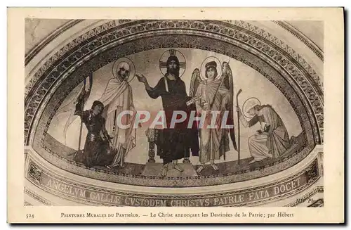 Cartes postales Pantheon Le Christ annoncant les destinees de la patrie par Hebert